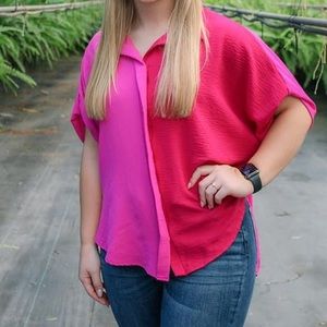 NWOT Colorblock Top